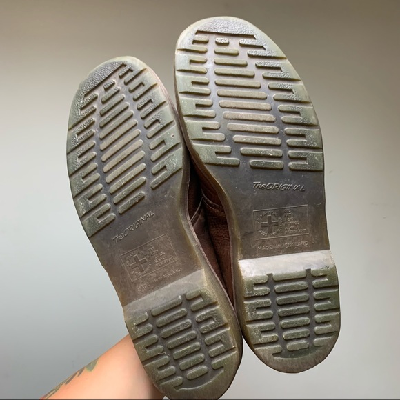 Dr. Martens The Original Brown Leather Shoes - Picture 10 of 10
